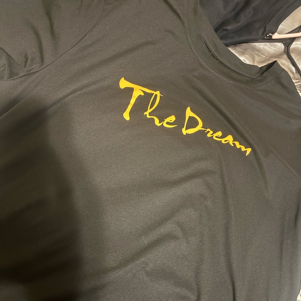 Black T-Shirt with Yellow 'The Dream' Print